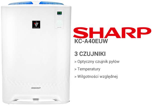 Sharp KC-A40EUW - czujniki