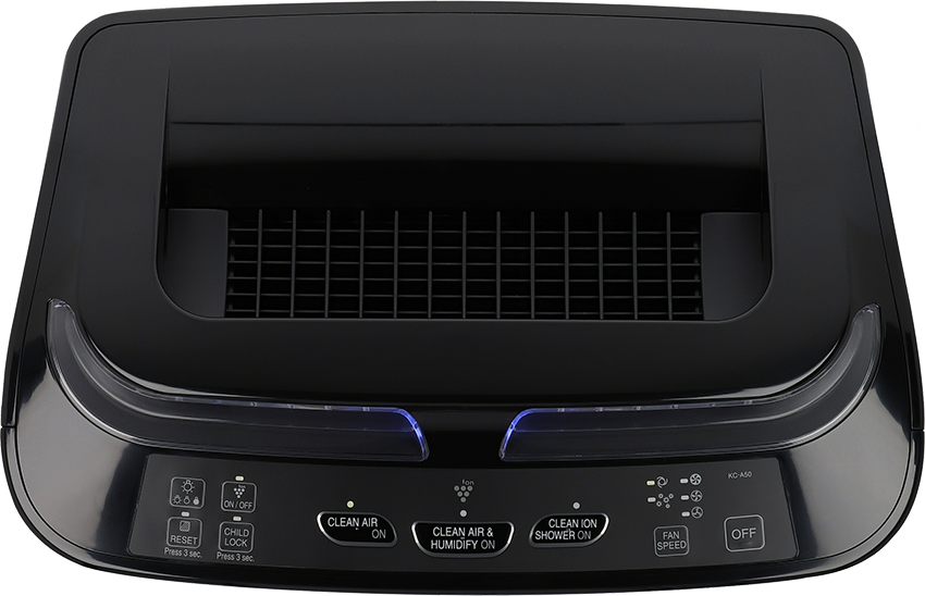 Sharp KC-A50EUB widok na panel sterujący