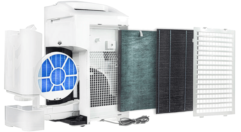 4 filtry w Sharp KC-A60EUW