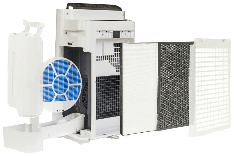 4 filtry w Sharp KC-D50EUW