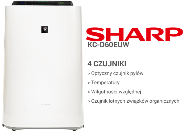 Sharp KC-D60EUW czujniki