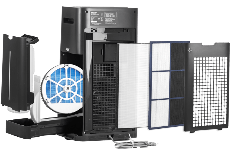 4 filtry w Sharp KC-G50EUH