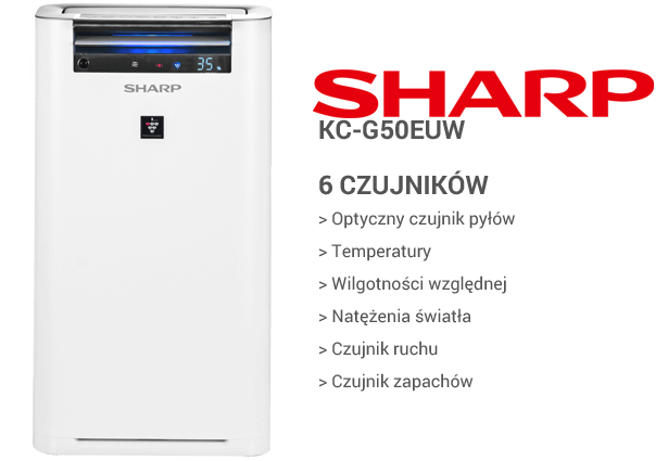 Sharp KC-G50EUW czujniki