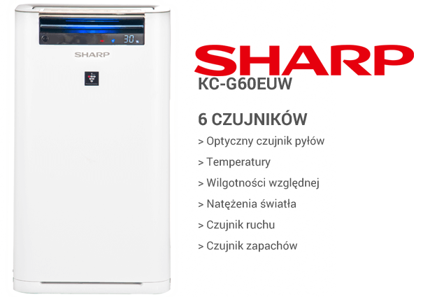 Sharp KC-G60EUW czujniki