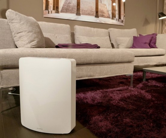 Nawilżacz powietrza Stylies Leonis w salonie