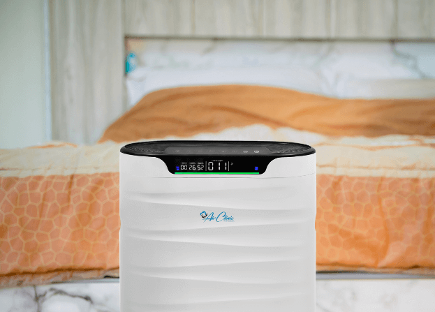 Oczyszczacz Air Clinic w sypialni