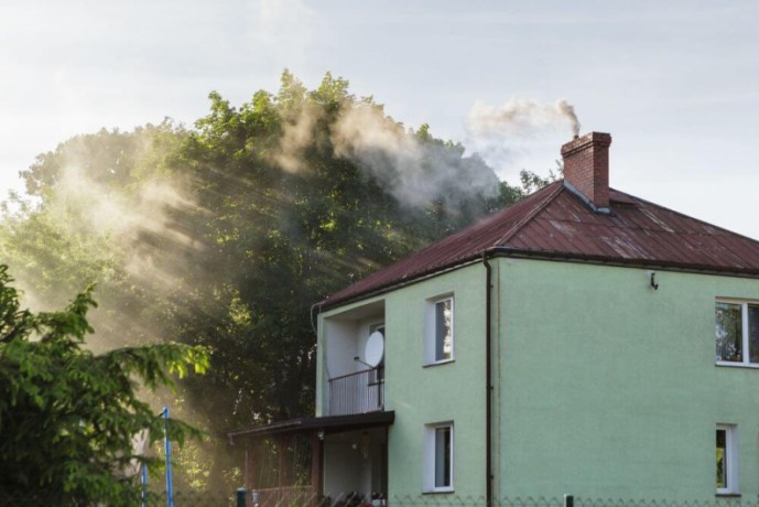 Zanieczyszczone powietrze na wsi