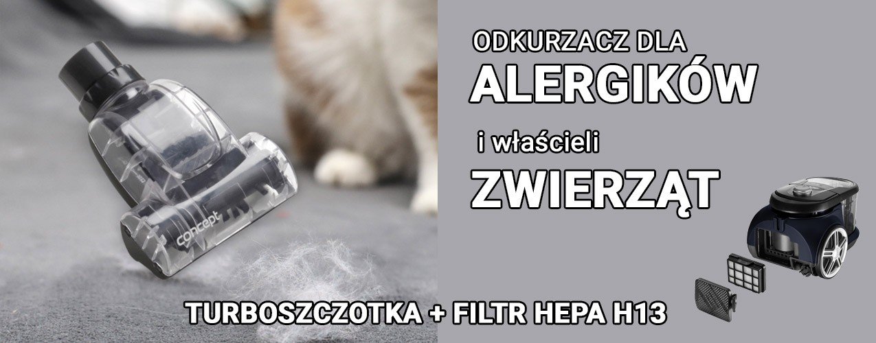 odkurzacz dla alergików Concept VP5241n 4A Radical Home&Car