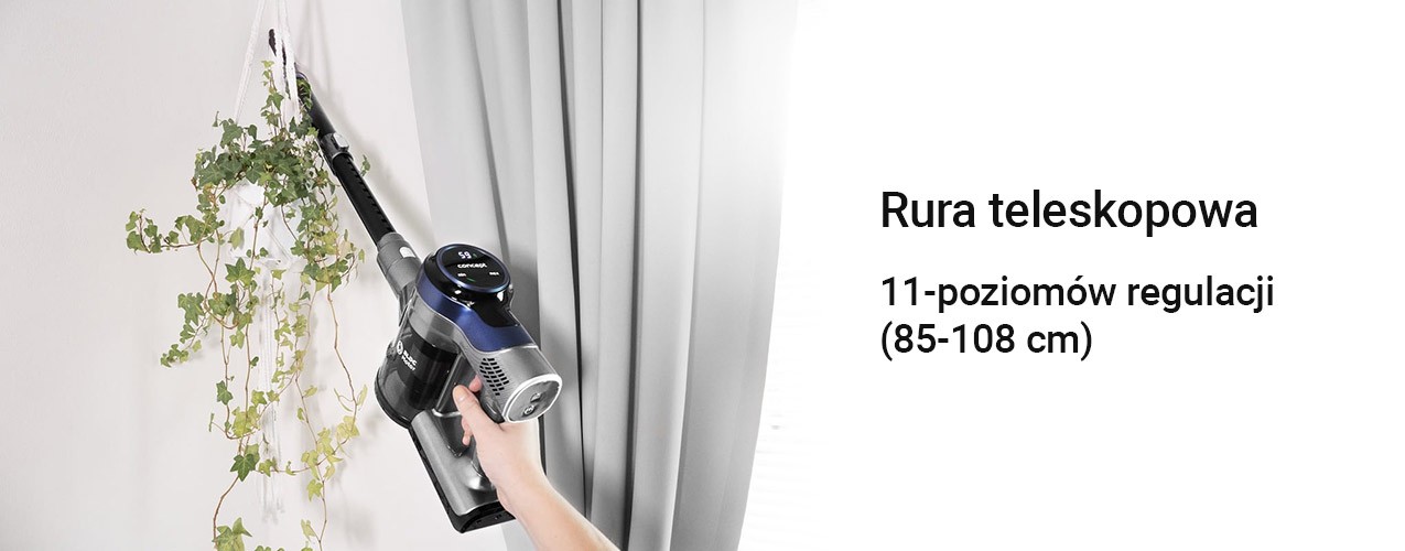 Rura teleskopowa w odkurzaczu pionowym Concept VP6040