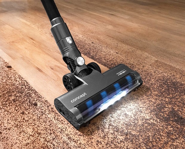 Działanie elektroszczotki w odkurzaczu Concept VP6040