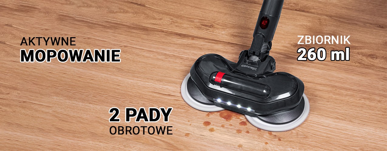 działanie mopowania w Concept VP6260 Ultimate Pro+