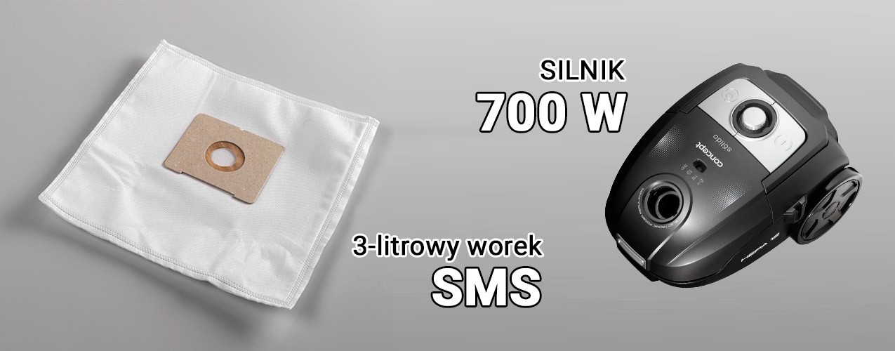 odkurzacz workowy Concept VP8072 Solido