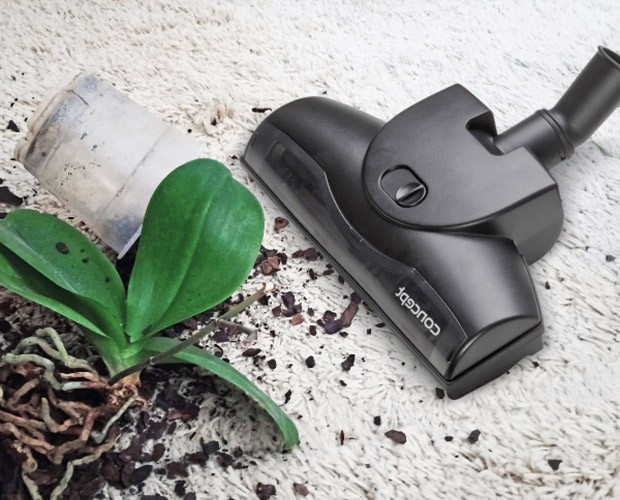 działanie dużej turboszczotki w Concept VP8291