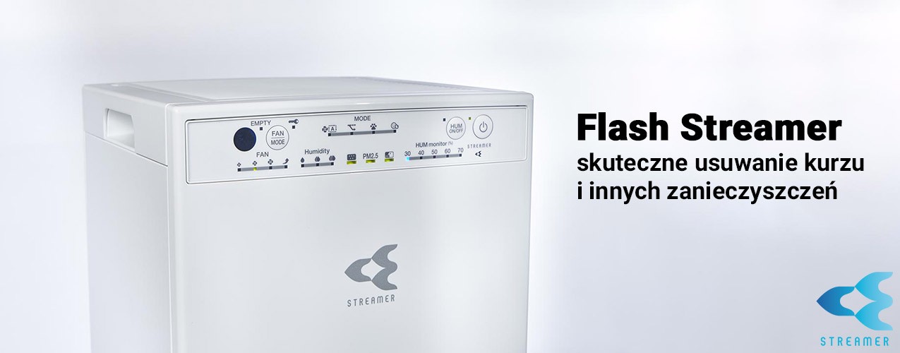 Technologia Flash Streamer w oczyszczaczu Daikin MCK555A