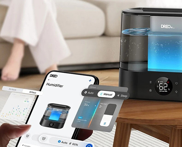 sterowanie nawilżaczem Dreo HM420S przez aplikację