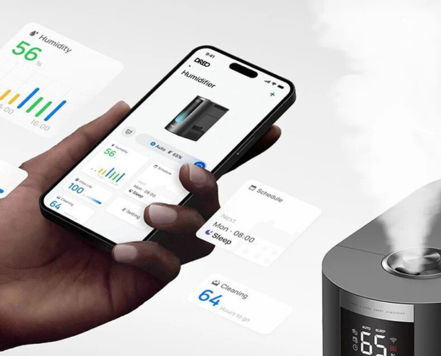 sterowanie nawilżaczem DREO HM813S przez telefon