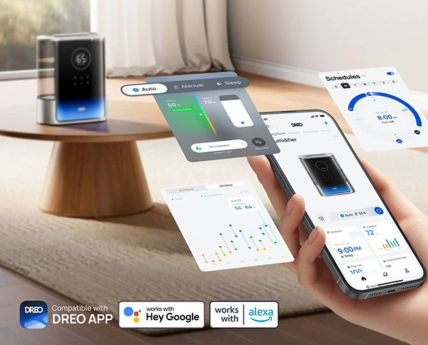 zrzuty z aplikacji DREO