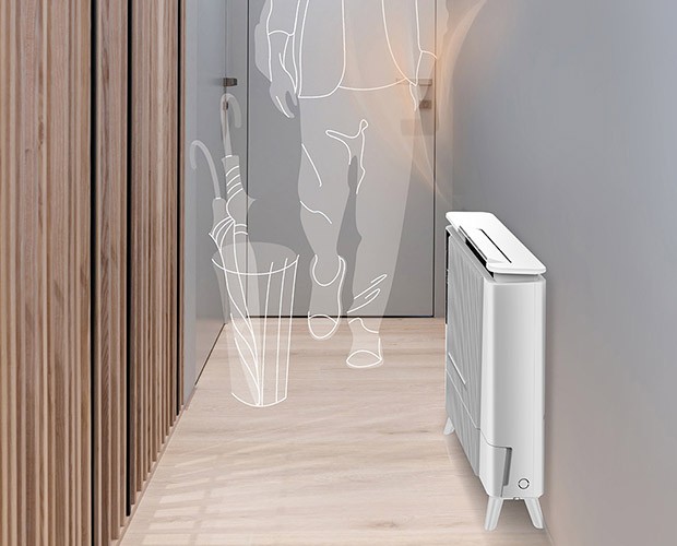 EcoAir DDWH10 - działanie funkcji grzania