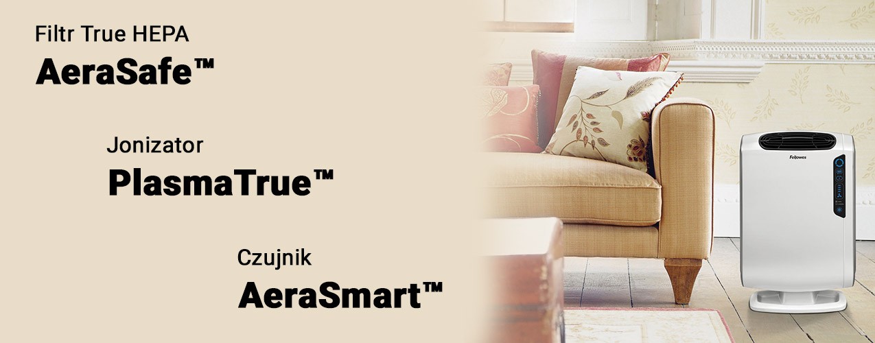 oczyszczanie powietrza przez Fellowes AeraMax DX55