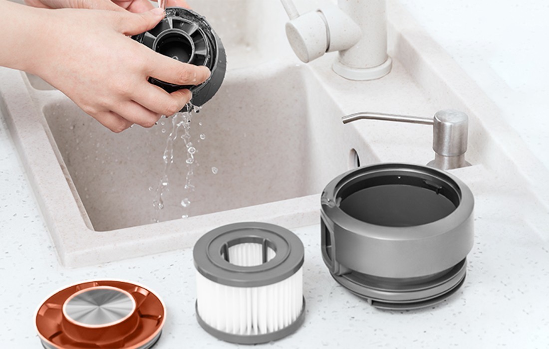 Mycie filtrów odkurzacza bezworkowego Jimmy H9 Pro