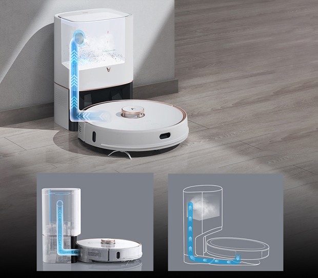 Opróżnianie zbiornika robota do stacji dokującej - Viomi S9 Alpha