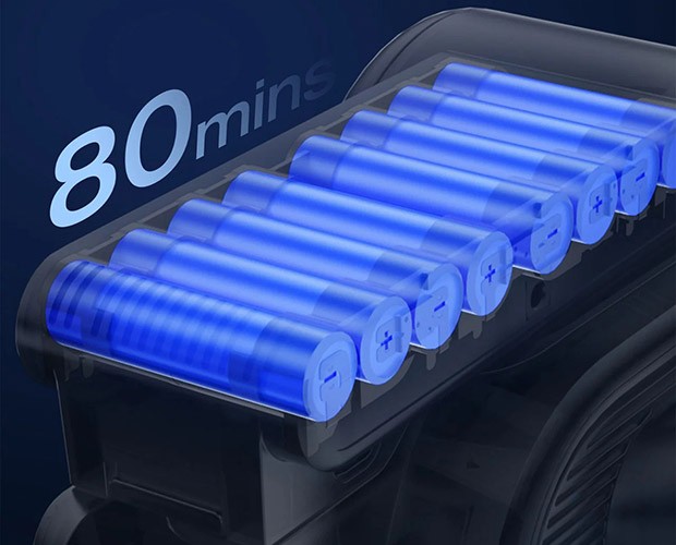 wymienny akumulator w Jimmy H10 Flex