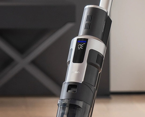 wyświetlacz LED w odkurzaczu Jimmy HW9