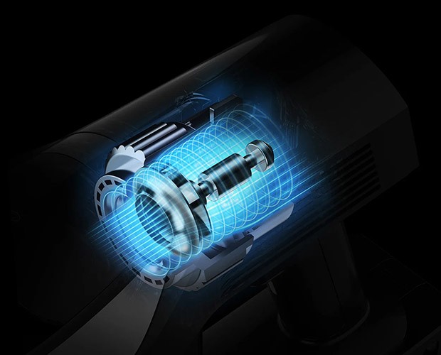 działanie silnika w odkurzaczu Jimmy JV9 Pro Aqua