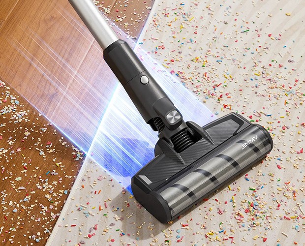 odkurzanie dywanu za pomocą Jimmy JV9 Pro Aqua