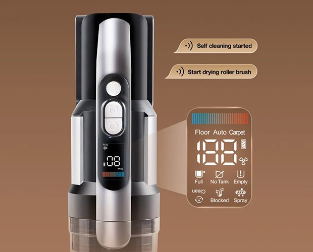 wyświetlacz w odkurzaczu Jimmy PW11