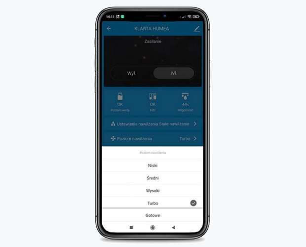 Klarta Forste 4 Black zrzut z aplikacji mobilnej