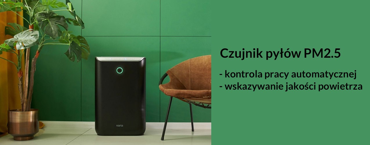 Klarta Stor 2 Black - oczyszczacz powietrza z czujnikiem PM2.5