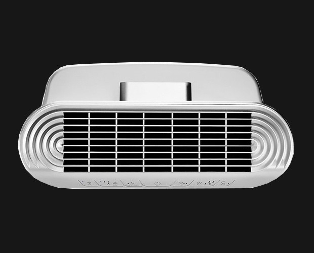 Widok z góry na Klarta Stor 2 - wywiew powietrza i panel sterowania