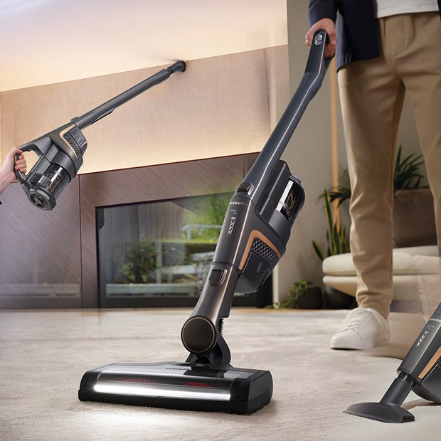 Konstrukcja 3 w 1 odkurzaczy pionowych Miele