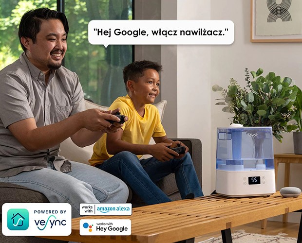 komendy głosowe dla Levoit Classic 300S