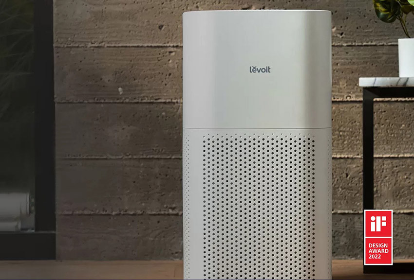 Technologia VortexAir w oczyszczaczu Levoit Core 600S zapewniająca szybką cyrkulację i rozprowadzanie oczyszczonego powietrza