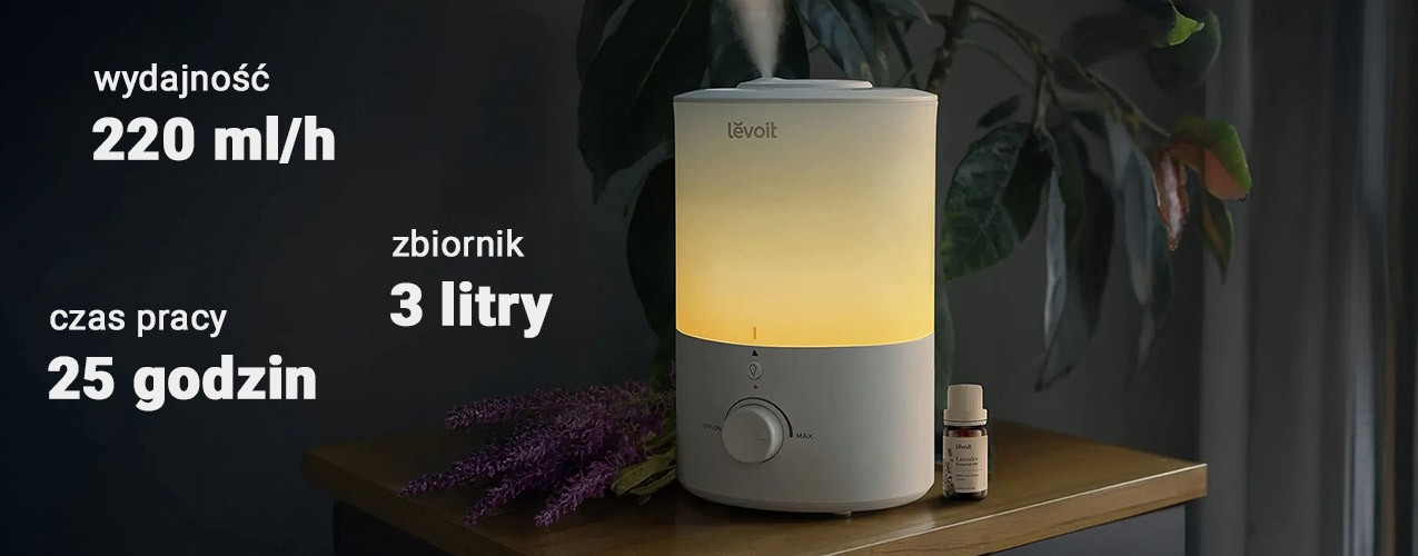 działanie nawilżacza Levoit Dual 150