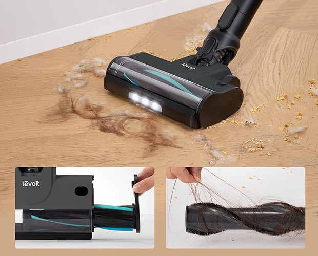 uniwersalna elektroszczotka w odkurzaczu Levoit LVAC-200