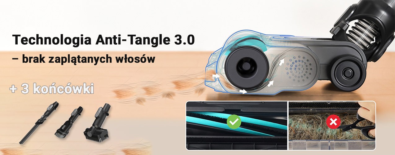 końcówki w zestawie z odkurzaczem Levoit LVAC-300 Plus