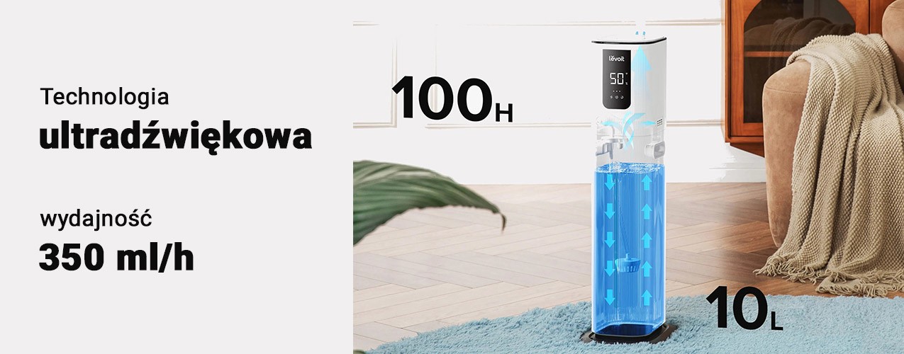 działanie nawilżacza Levoit OasisMist 1000S