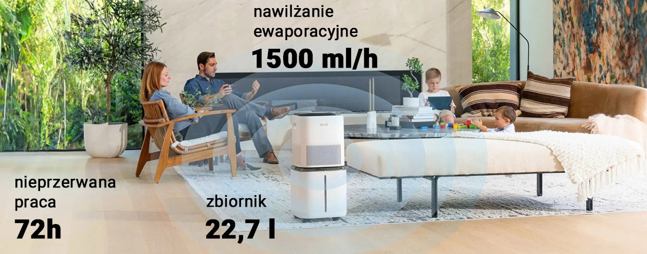 działanie nawilżacza w Levoit Superior 6000S