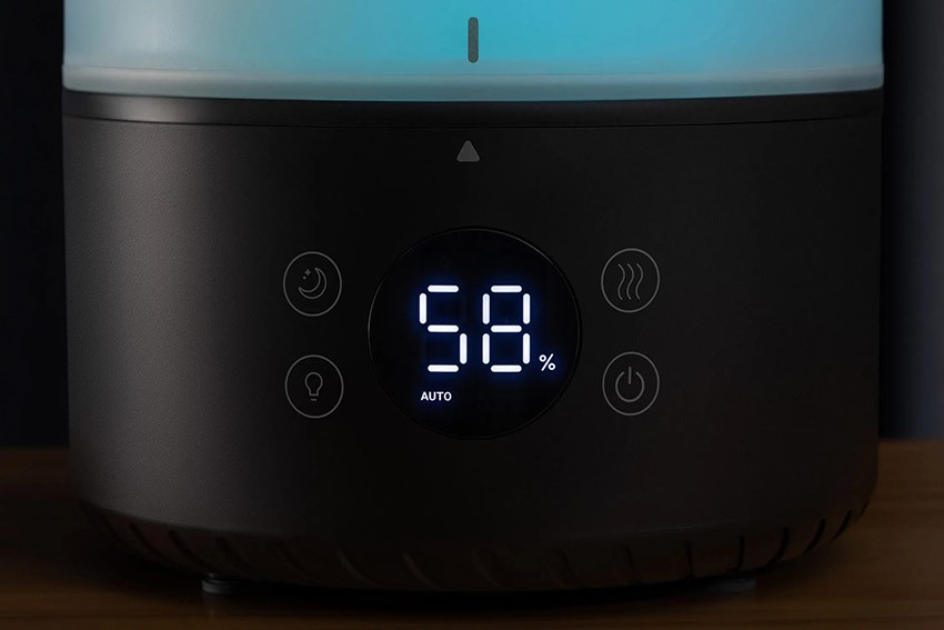 Wskaźnik poziomu wilgotności w nawilżaczu Levoit