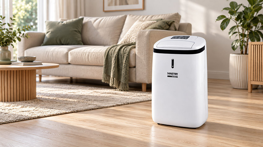 Osuszacz Master DH 720 w jasnym salonie