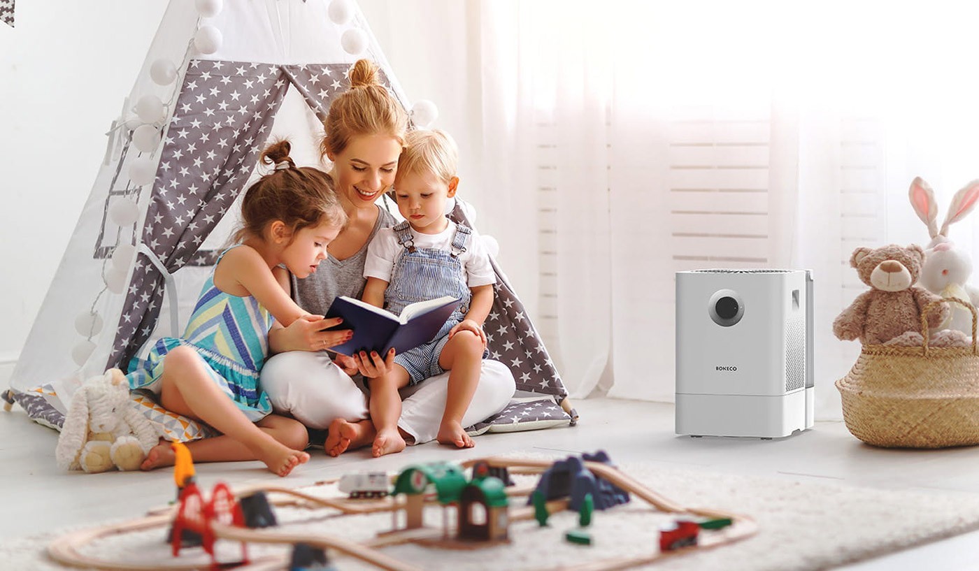 Nawilżacz powietrza Stylies w pokoju dziecięcym