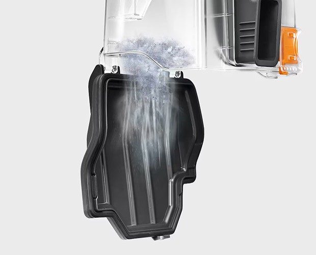 Opróżnianie pojemnika w Miele Blizzard CX1 Parquet