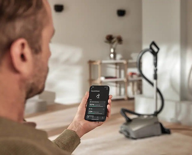 sterowanie odkurzaczem Miele Guard L1 Comfort przez telefon