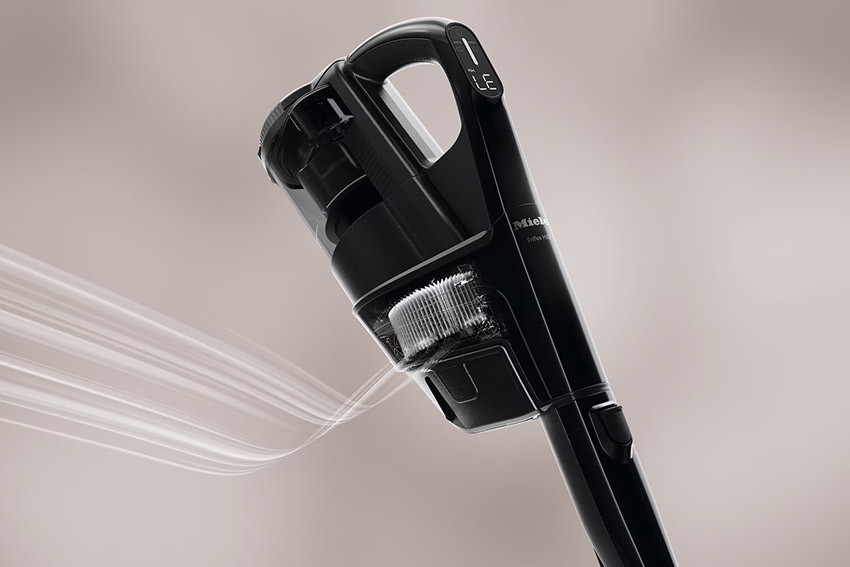 Filtr HEPA Lifetime w Miele Triflex HX3 usuwa 99,999 procent kurzu i alergenów poprawiając jakość powietrza