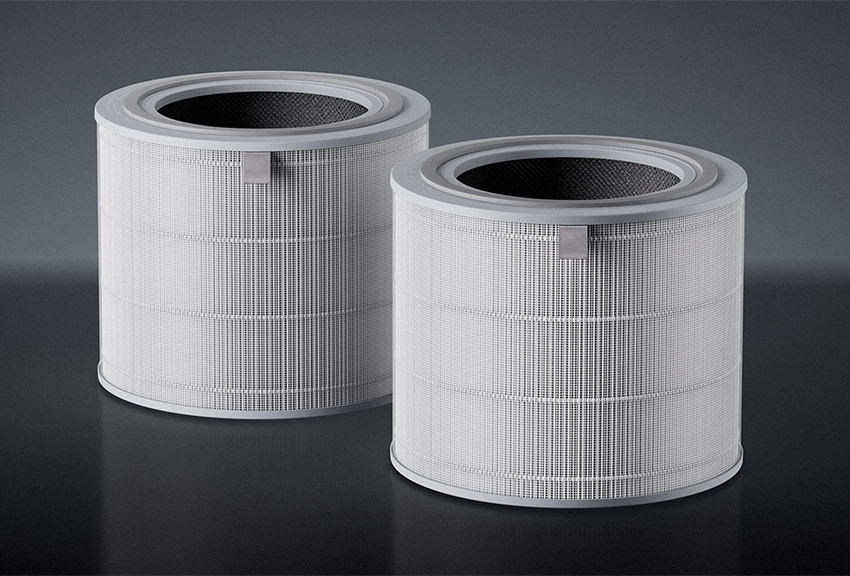 Dwa cylindryczne wkłady filtracyjne do Mijia Smart Air Purifier 6 Plus