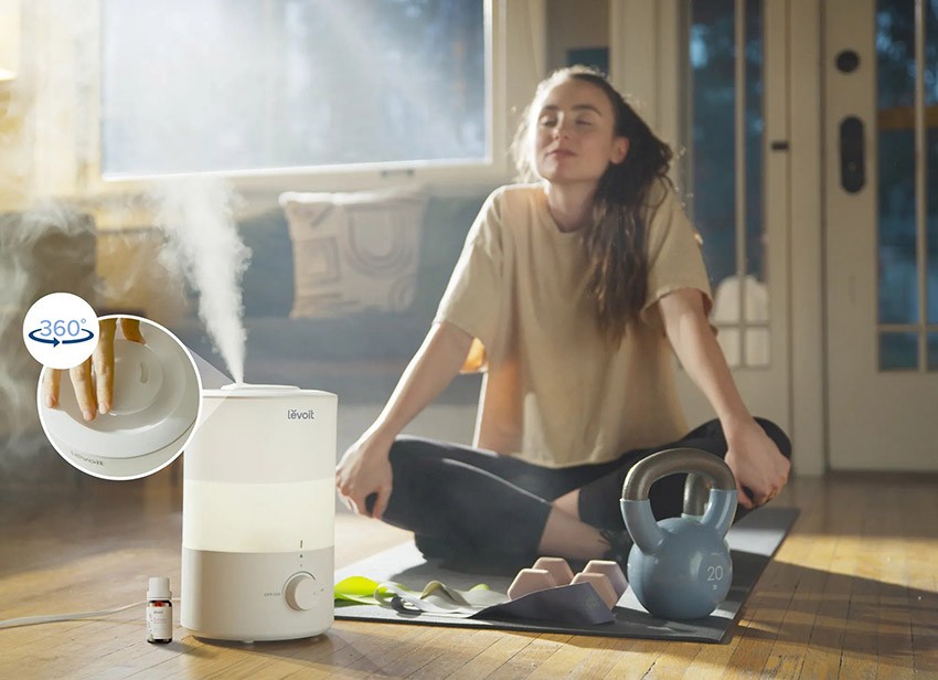 stosowanie aromaterapii przy pomocy nawilżacza Levoit