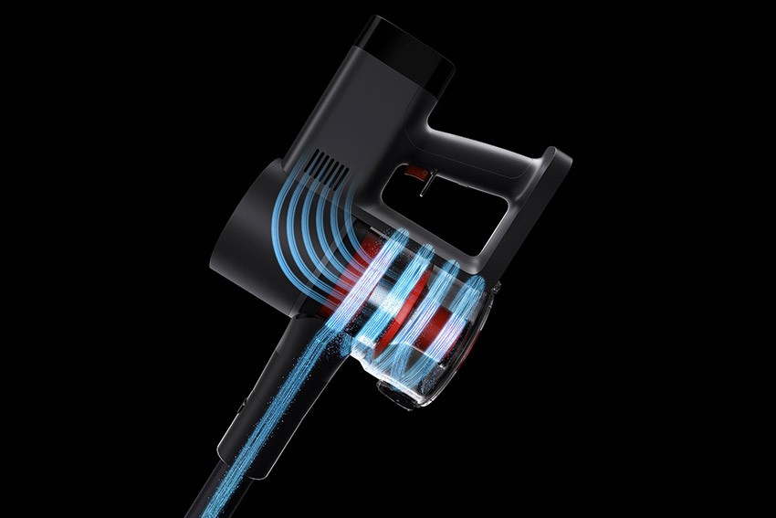 obieg powietrza w odkurzaczu pionowym